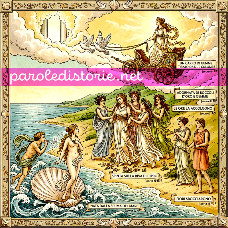 Afrodite, la dea della bellezza e i suoi figli. Mitologia